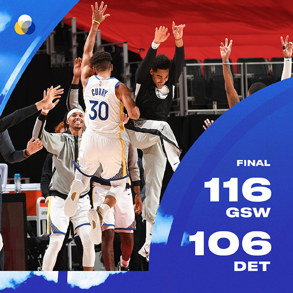 12月30日 NBA常规赛 勇士vs活塞 全场录像