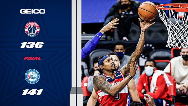 01月07日 NBA常规赛 奇才vs76人 全场录像