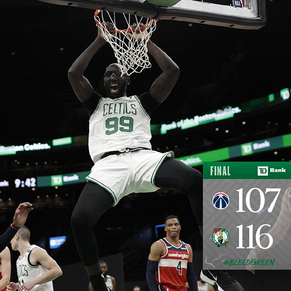 01月09日 NBA常规赛 奇才vs凯尔特人 全场录像