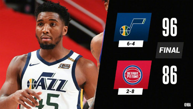 01月11日 NBA常规赛 爵士vs活塞 全场录像