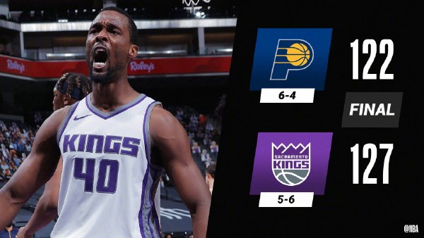01月12日 NBA常规赛 步行者vs国王 全场录像
