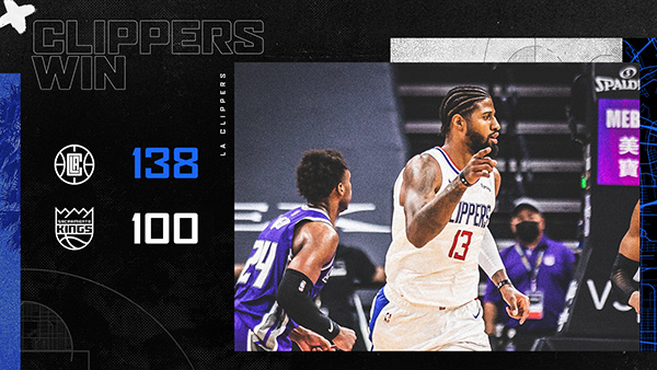 01月16日 NBA常规赛 快船vs国王 全场录像