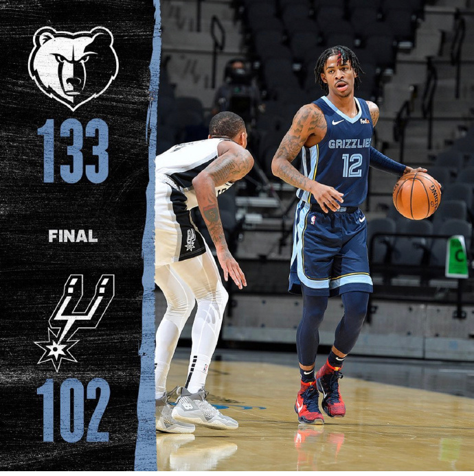 02月02日 NBA常规赛 灰熊vs马刺 全场录像