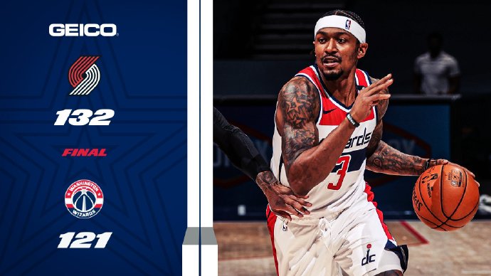 02月03日 NBA常规赛 开拓者vs奇才 全场录像