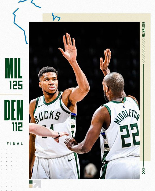 02月09日 NBA常规赛 雄鹿vs掘金 全场录像