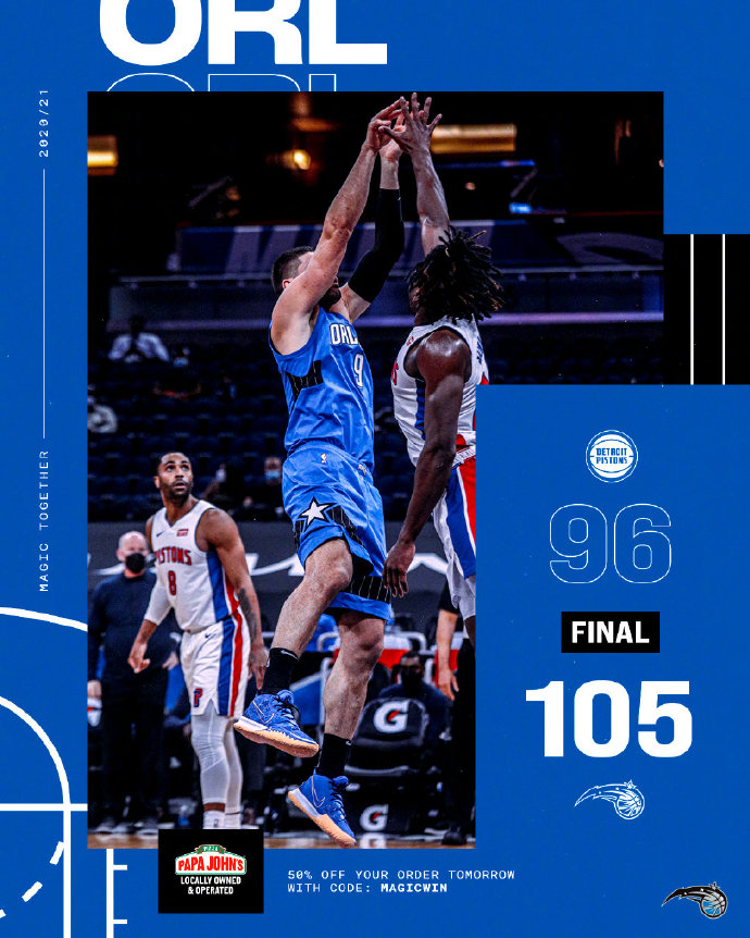 02月22日 NBA常规赛 活塞vs魔术 全场录像