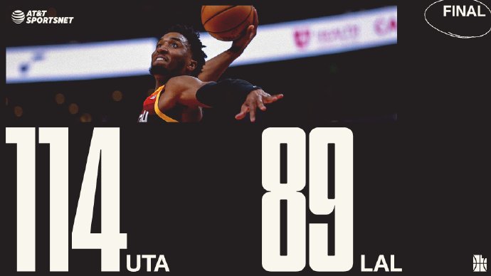 02月25日 NBA常规赛 湖人vs爵士 全场录像