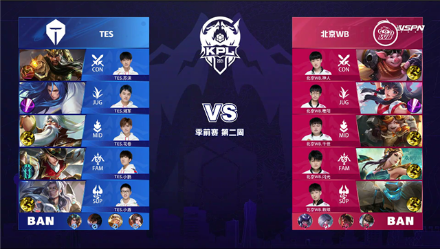03月20日 2021年KPL春季赛 季前赛 WB vs TES 全场录像