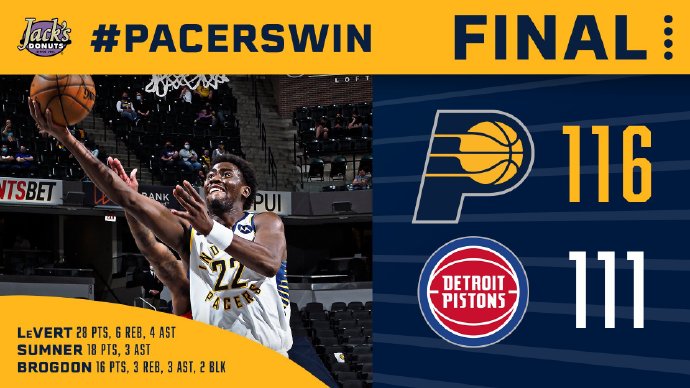 03月25日 NBA常规赛 活塞vs步行者 全场录像