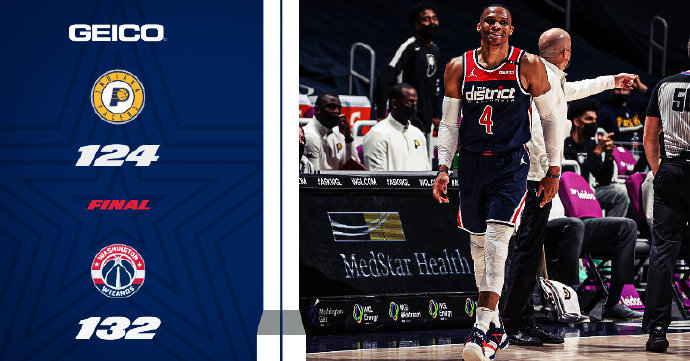 03月30日 NBA常规赛 步行者vs奇才 全场录像