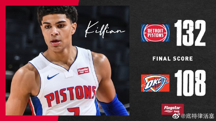 04月06日 NBA常规赛 活塞vs雷霆 全场录像
