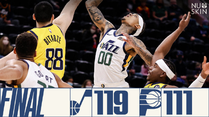 04月17日 NBA常规赛 步行者vs爵士 全场录像