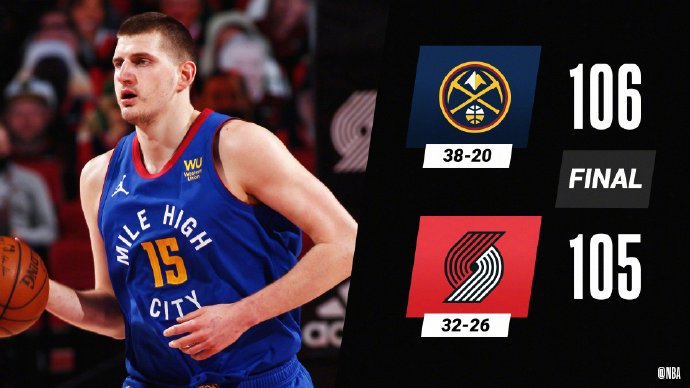 04月22日NBA常规赛 掘金vs开拓者 全场录像