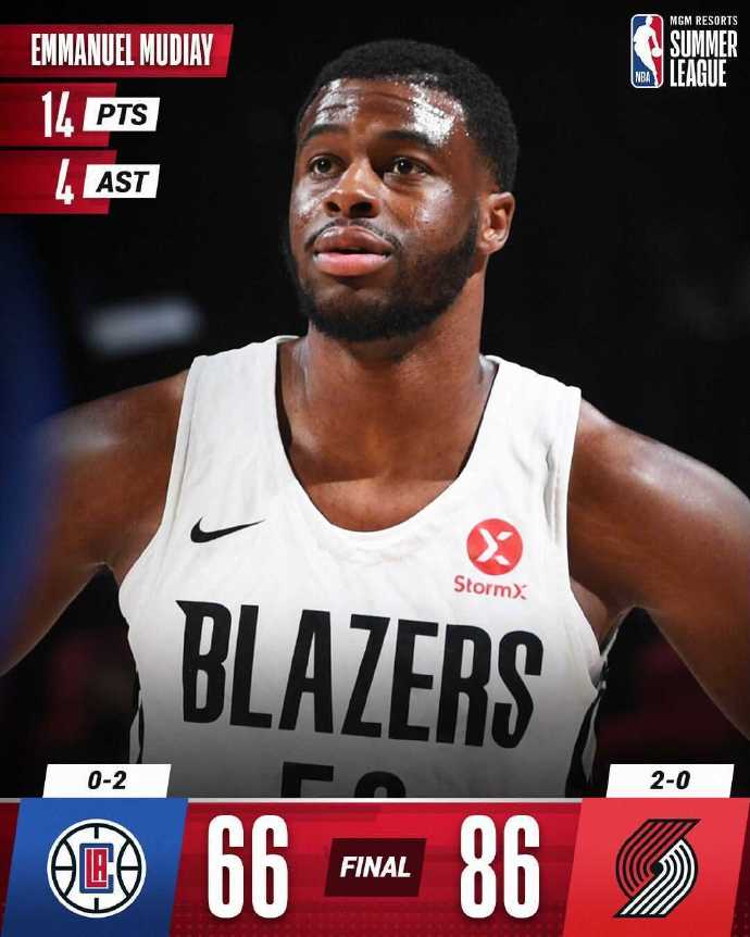 08月11日 NBA夏季联赛 快船vs开拓者 全场录像