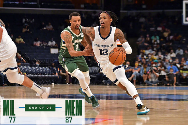 10月06日 NBA季前赛 雄鹿vs灰熊 全场录像