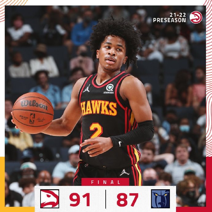 10月10日 NBA季前赛 老鹰vs灰熊 全场录像