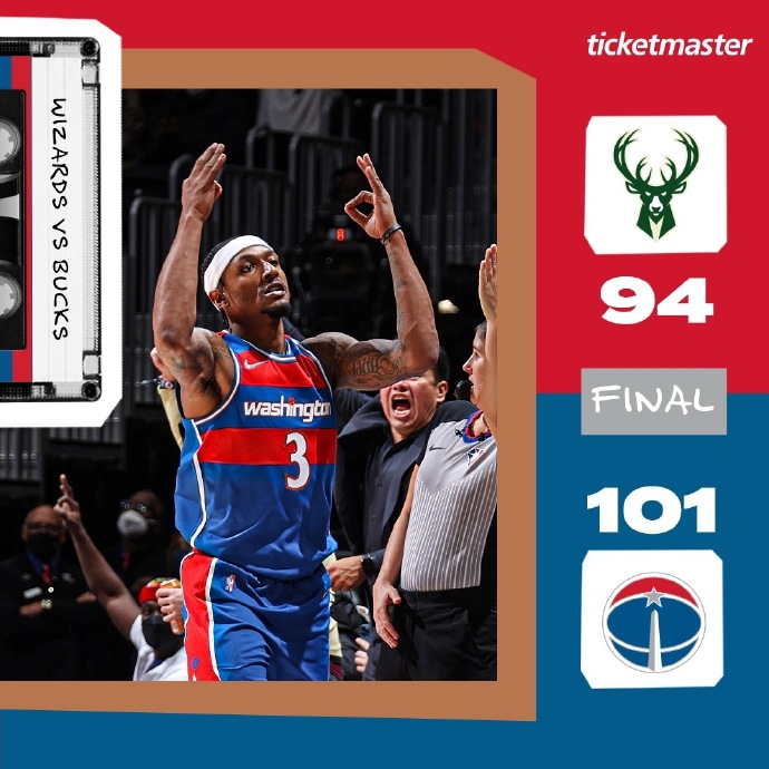11月08日 NBA常规赛 雄鹿vs奇才 全场录像