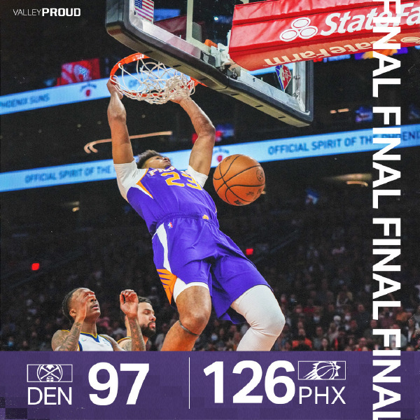 11月22日 NBA常规赛 掘金vs太阳 全场录像