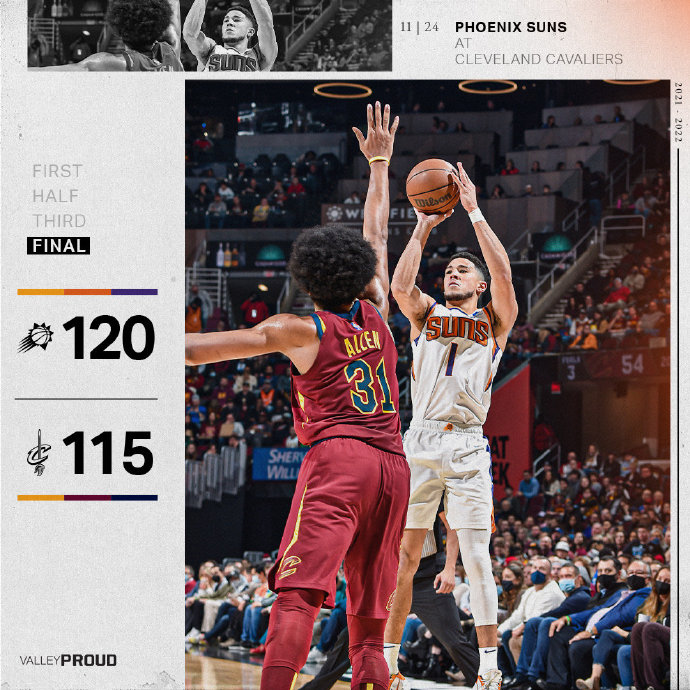 11月25日 NBA常规赛 太阳vs骑士 全场录像