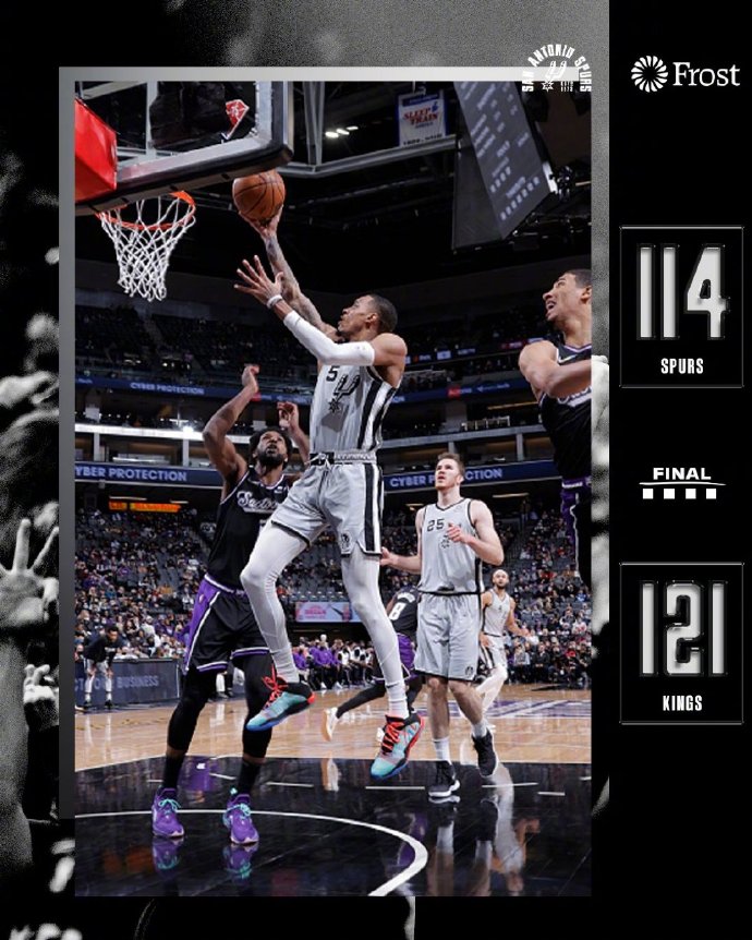 12月20日 NBA常规赛 马刺vs国王 全场录像