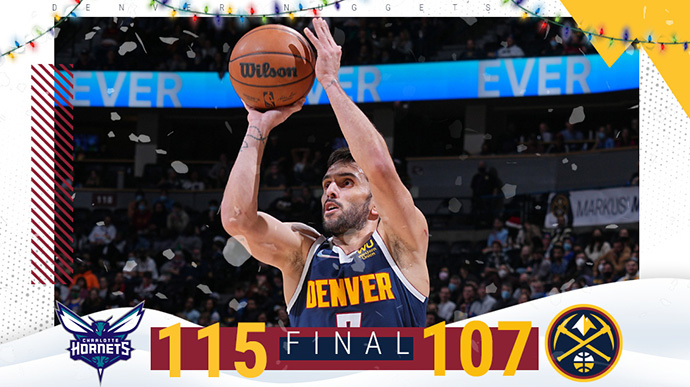 12月24日 NBA常规赛 黄蜂vs掘金 全场录像