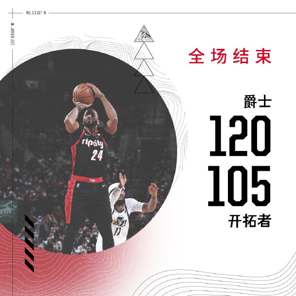 12月30日 NBA常规赛 爵士vs开拓者 全场录像