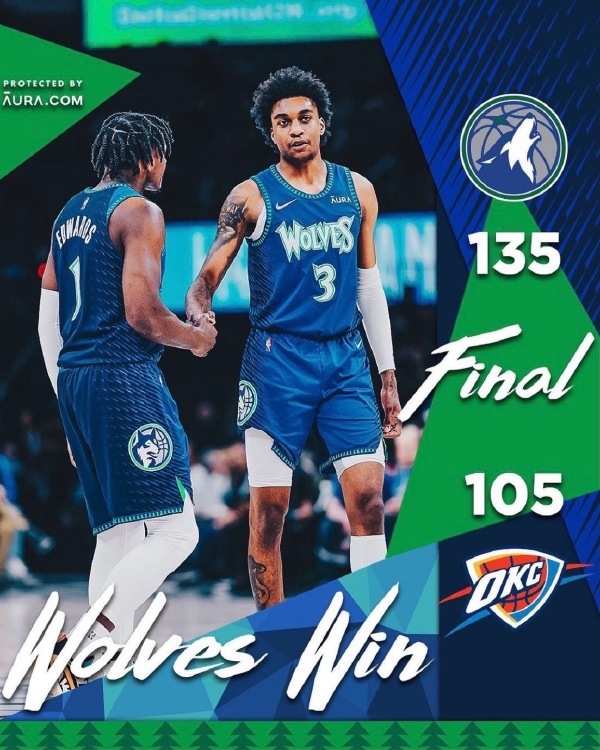 01月08日 NBA常规赛 森林狼vs雷霆 全场录像