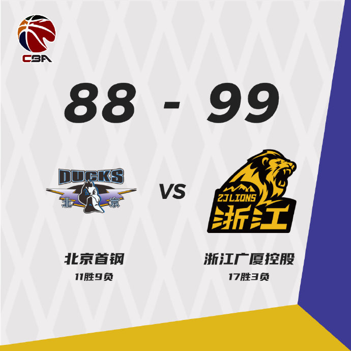 01月09日 CBA常规赛 北京vs广厦 全场录像