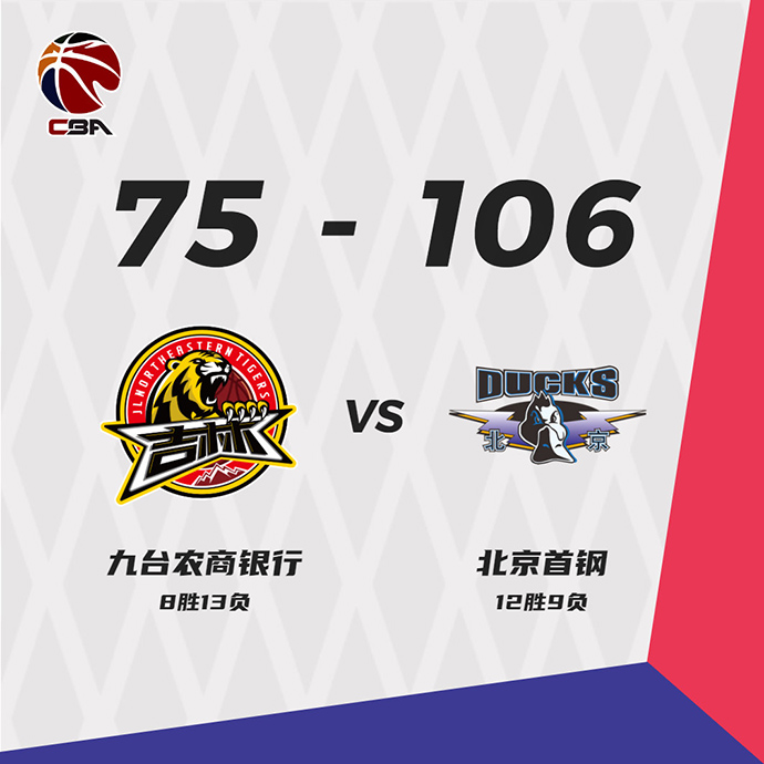01月12日 CBA常规赛 吉林vs北京 全场录像