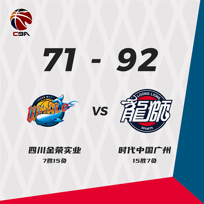 01月13日 CBA常规赛 四川vs广州 全场录像