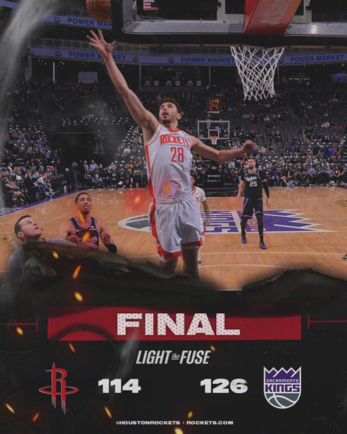 01月15日 NBA常规赛 火箭vs国王 全场录像