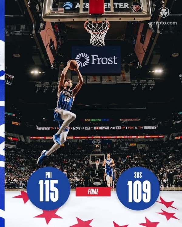 01月24日 NBA常规赛 76人vs马刺 全场录像
