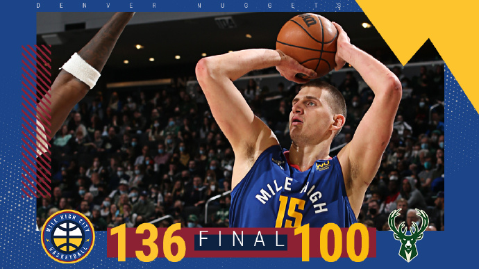 01月31日 NBA常规赛 掘金vs雄鹿 全场录像