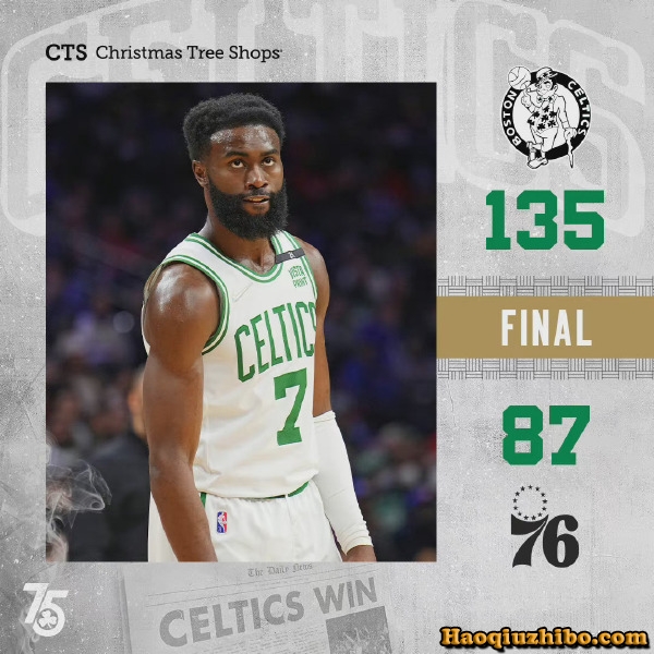 02月16日 NBA常规赛 凯尔特人vs76人 全场录像