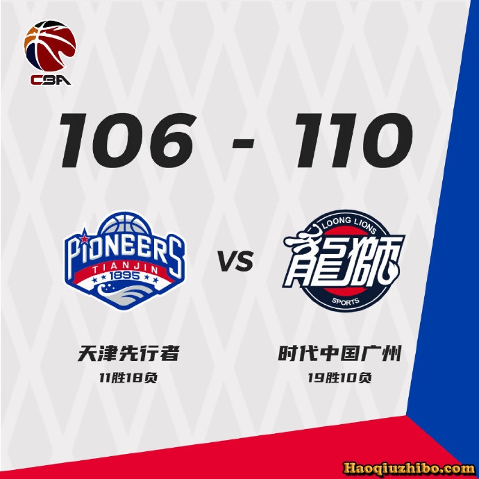 03月01日 CBA常规赛 天津vs广州 全场录像