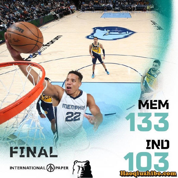03月25日 NBA常规赛 步行者vs灰熊 全场录像