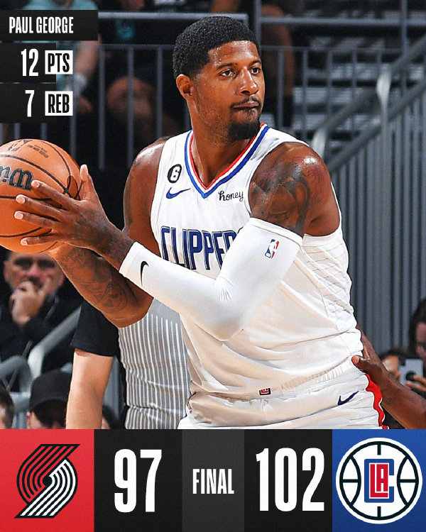 10月04日 NBA季前赛 开拓者vs快船 全场录像