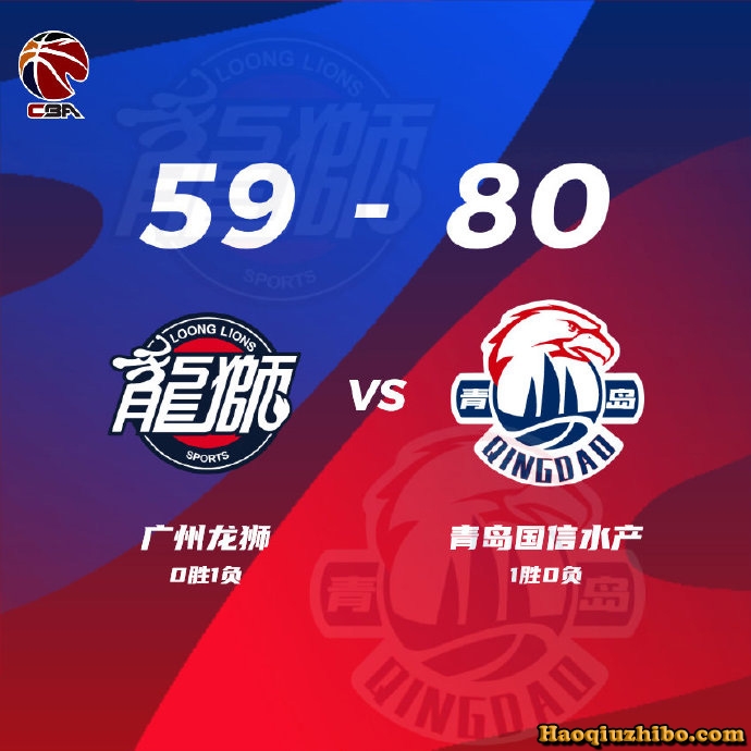 10月12日 CBA常规赛 广州vs青岛 全场录像