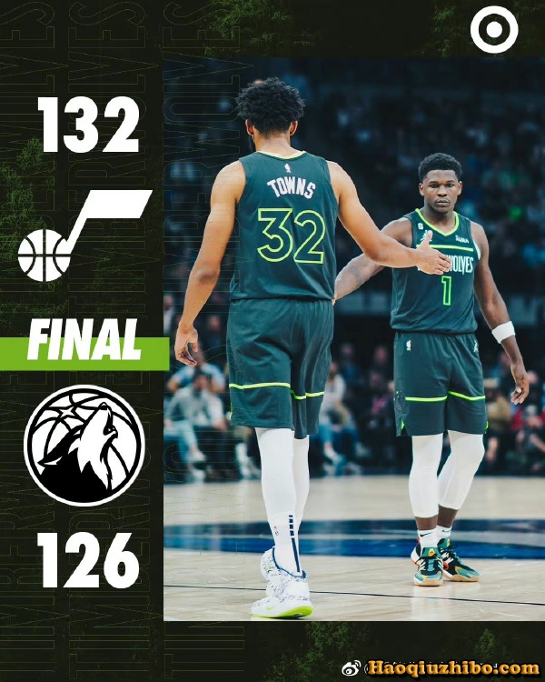 10月22日 NBA常规赛 爵士vs森林狼 全场录像
