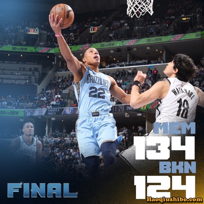 10月25日 NBA常规赛 篮网vs灰熊 全场录像