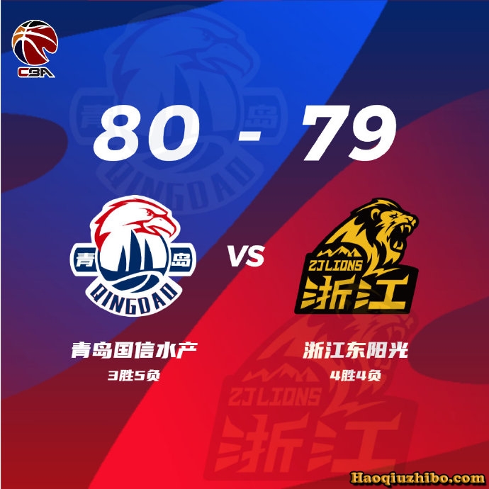 10月28日 CBA常规赛 青岛vs广厦 全场录像