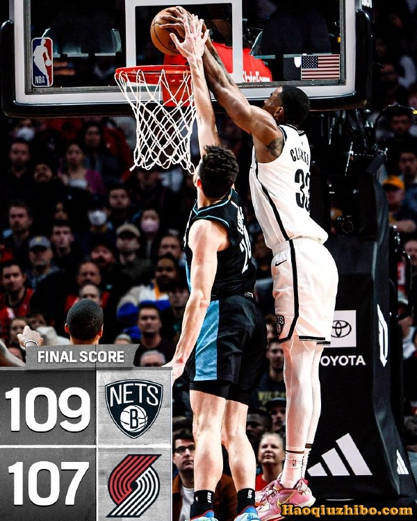 1月18日 NBA常规赛 篮网vs开拓者 全场录像