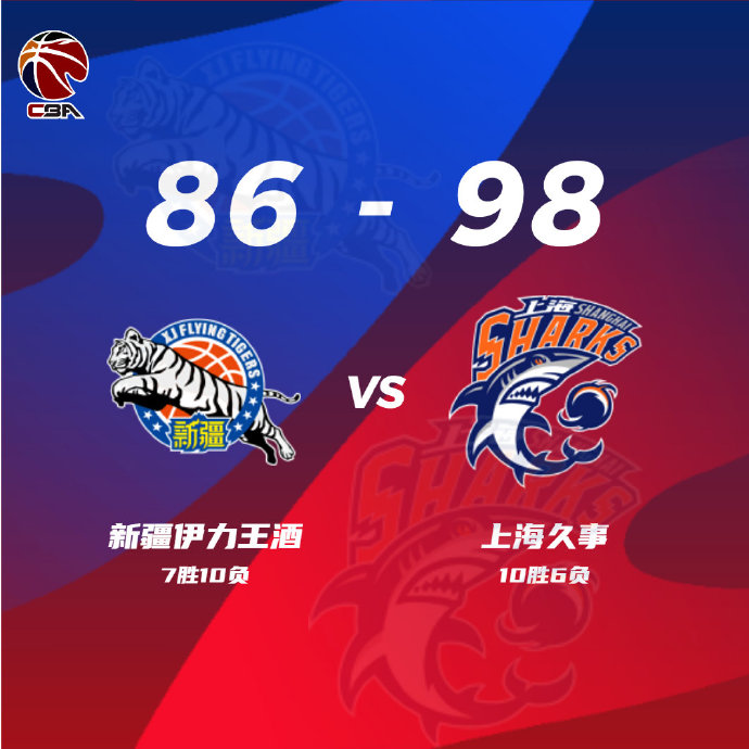 12月23日 CBA常规赛 新疆vs上海 全场录像