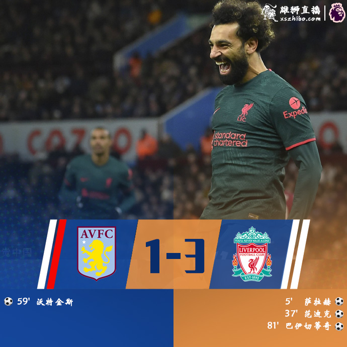 12月27日 英超第17轮 阿斯顿维拉vs利物浦 全场录像及