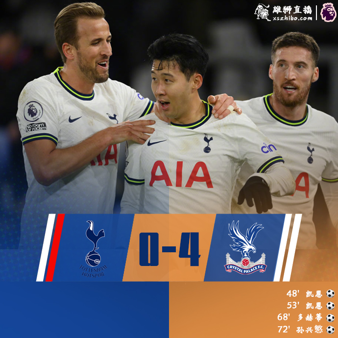 01月05日 英超第19轮 水晶宫vs热刺 全场录像