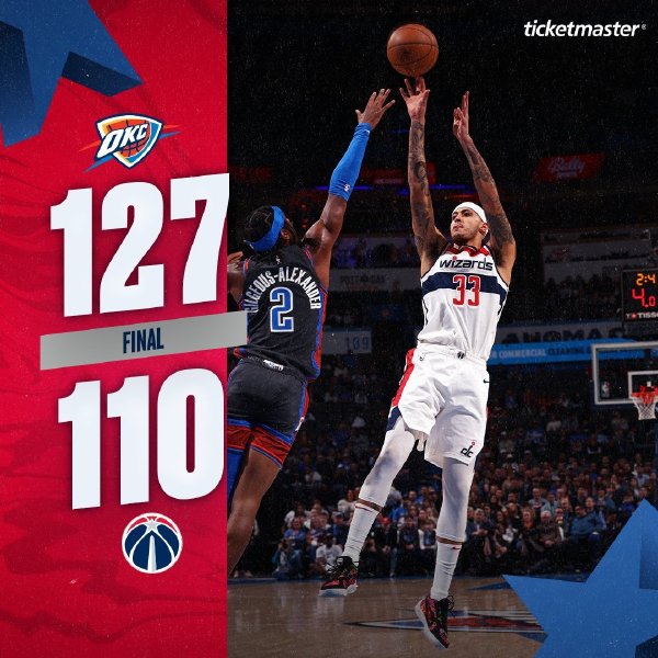 01月07日 NBA常规赛 奇才vs雷霆 全场录像