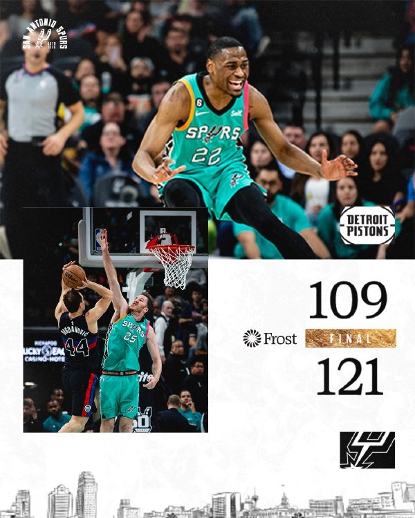 01月07日 NBA常规赛 活塞vs马刺 全场录像