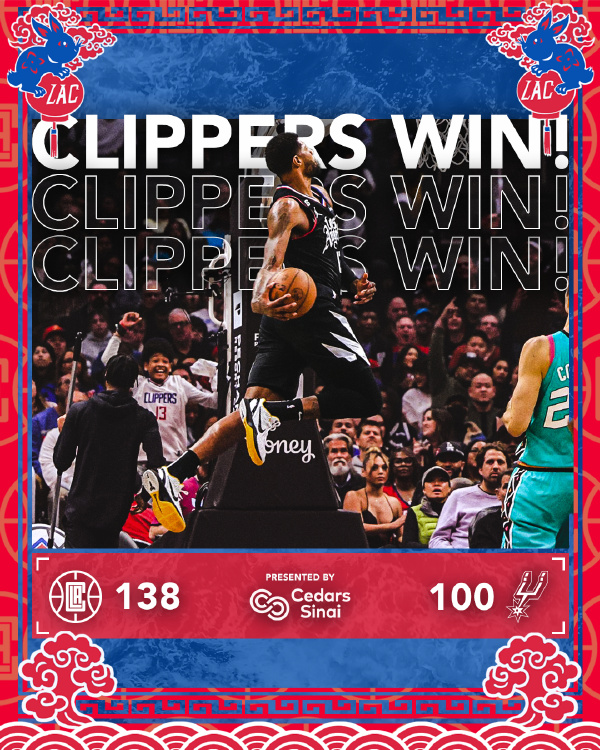 01月27日 NBA常规赛 马刺vs快船 全场录像