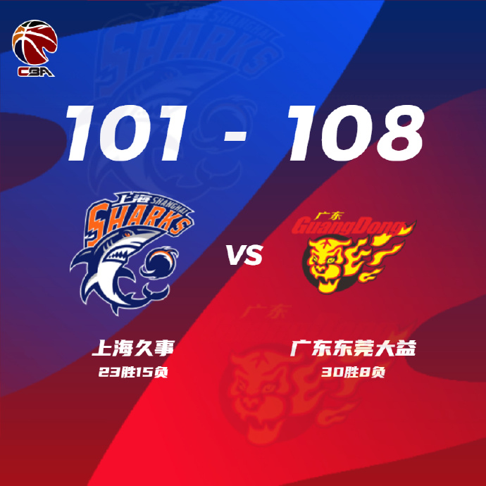 03月28日 CBA常规赛 上海vs广东 全场录像