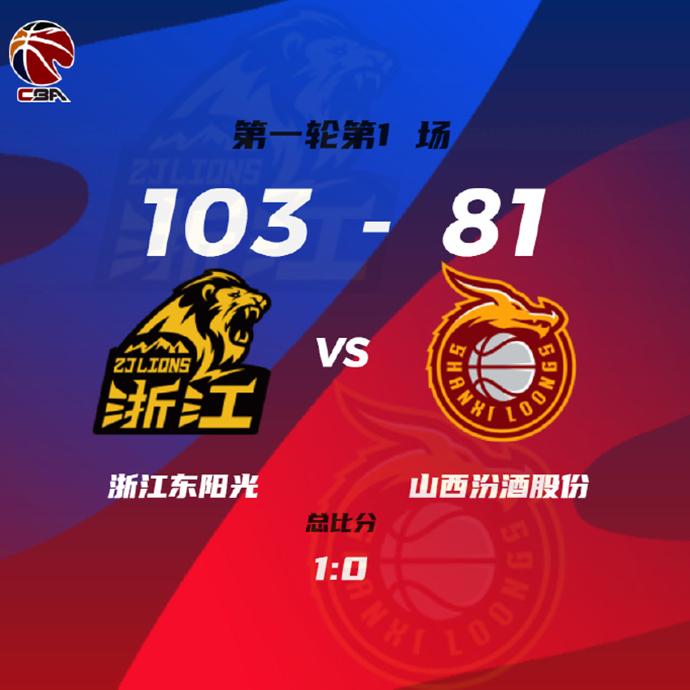 04月10日 CBA季后赛12进8G1 广厦vs山西 全场录像